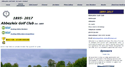 Desktop Screenshot of abbeyleixgolfclub.ie