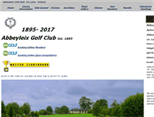 Tablet Screenshot of abbeyleixgolfclub.ie